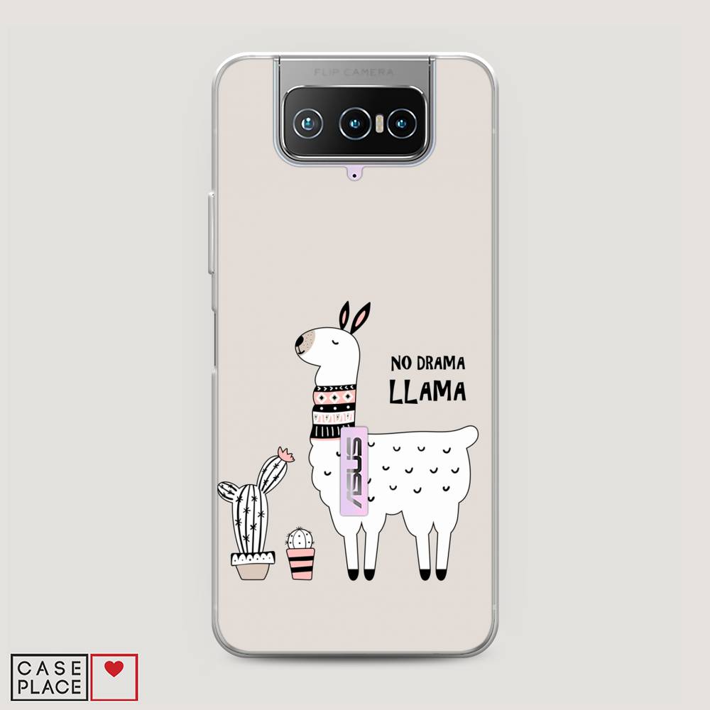 фото Чехол awog "no drama llama" для asus zenfone 7 zs670ks