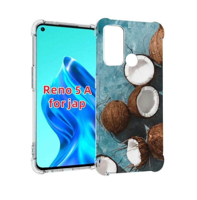 

Чехол MyPads красивые-кокосы для Oppo Reno 5A, Прозрачный, Tocco