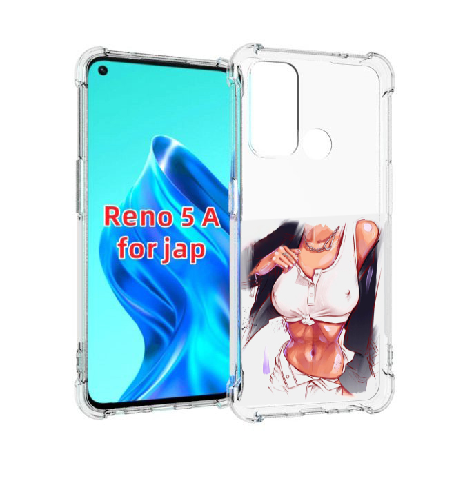 

Чехол MyPads красивая-стройная-модель для Oppo Reno 5A, Прозрачный, Tocco