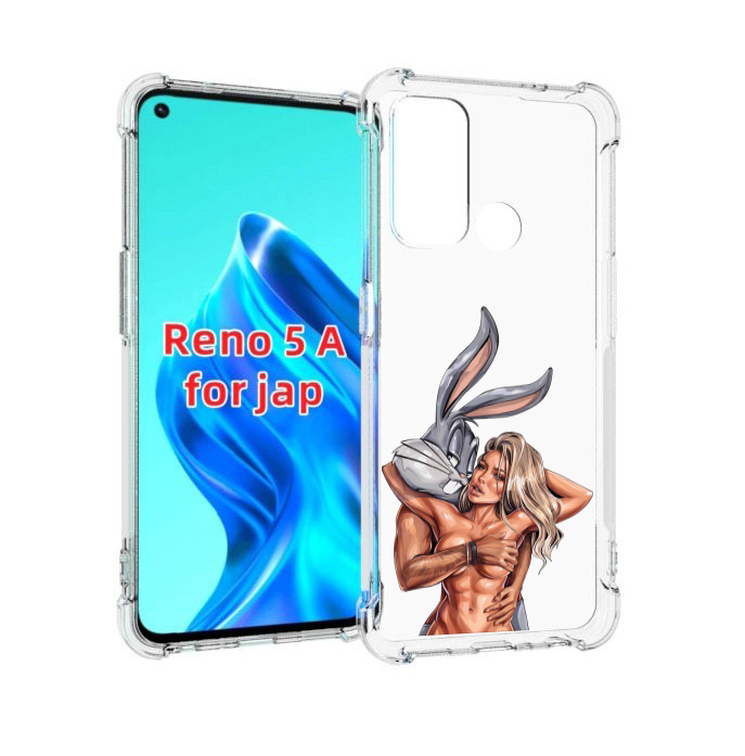 

Чехол MyPads красивая-девушка-с-бак-банни женский для Oppo Reno 5A, Прозрачный, Tocco