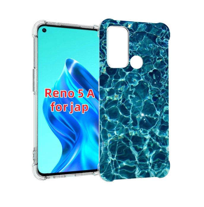 

Чехол MyPads красивая голубая вода для Oppo Reno 5A, Прозрачный, Tocco