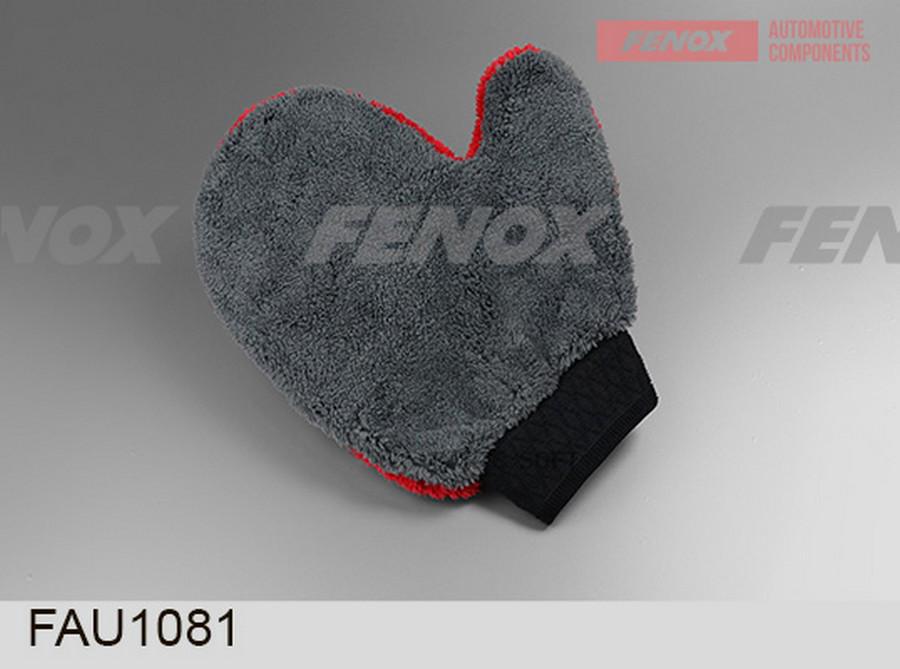 

FENOX FAU1081 Салфетка-варежка из кораллового флиса, 24*20см, серый/красный 1шт