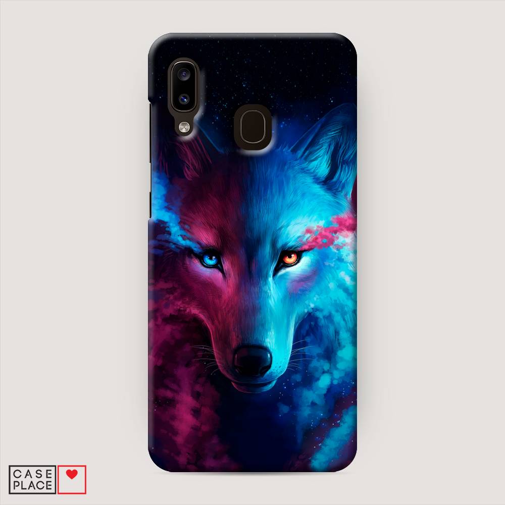 

Пластиковый чехол "Волшебный волк" на Samsung Galaxy A20, 27620-1