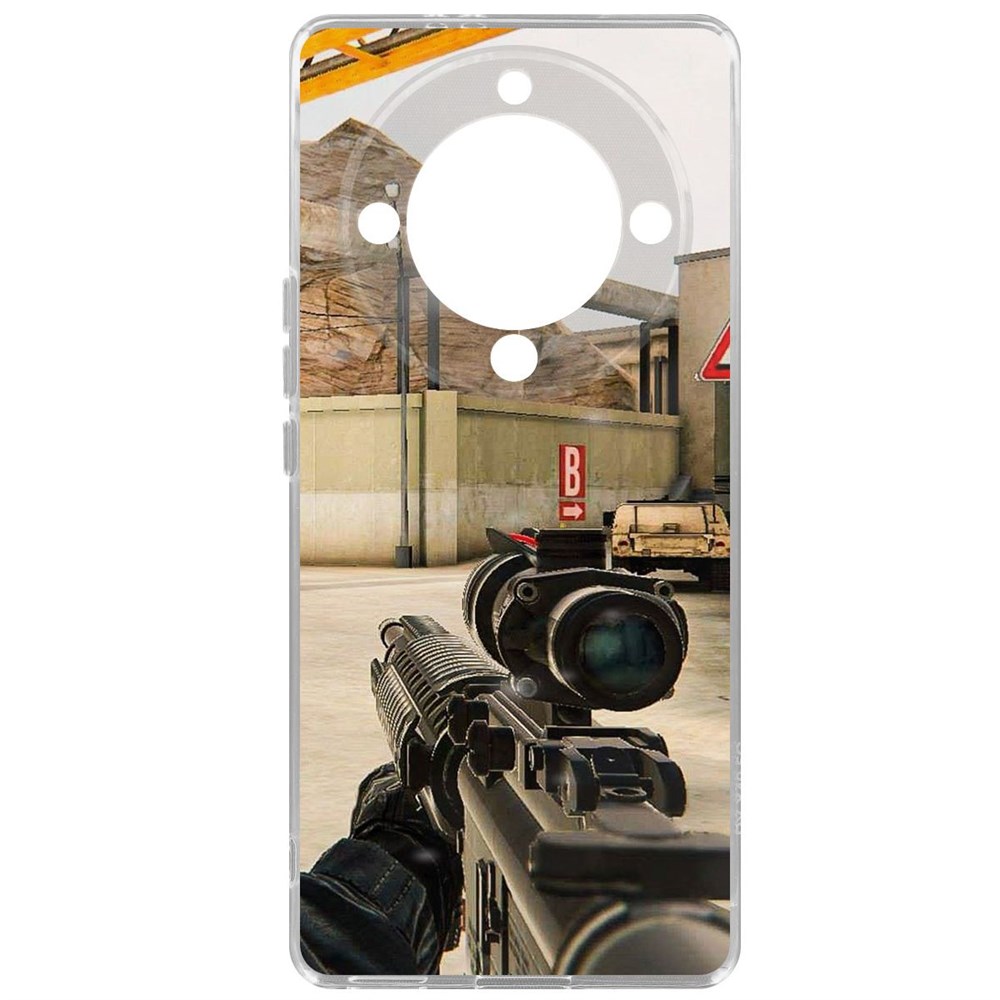 

Чехол-накладка Krutoff Clear Case Cтандофф 2 (Standoff 2) - Оптика для Honor Magic 5 Lite, Прозрачный