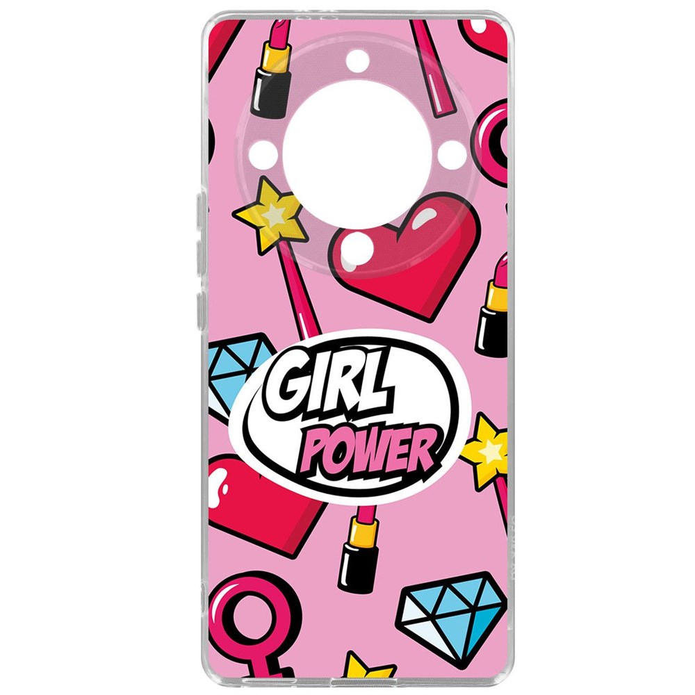 

Чехол-накладка Krutoff Clear Case Girl Power для Honor Magic 5 Lite, Прозрачный