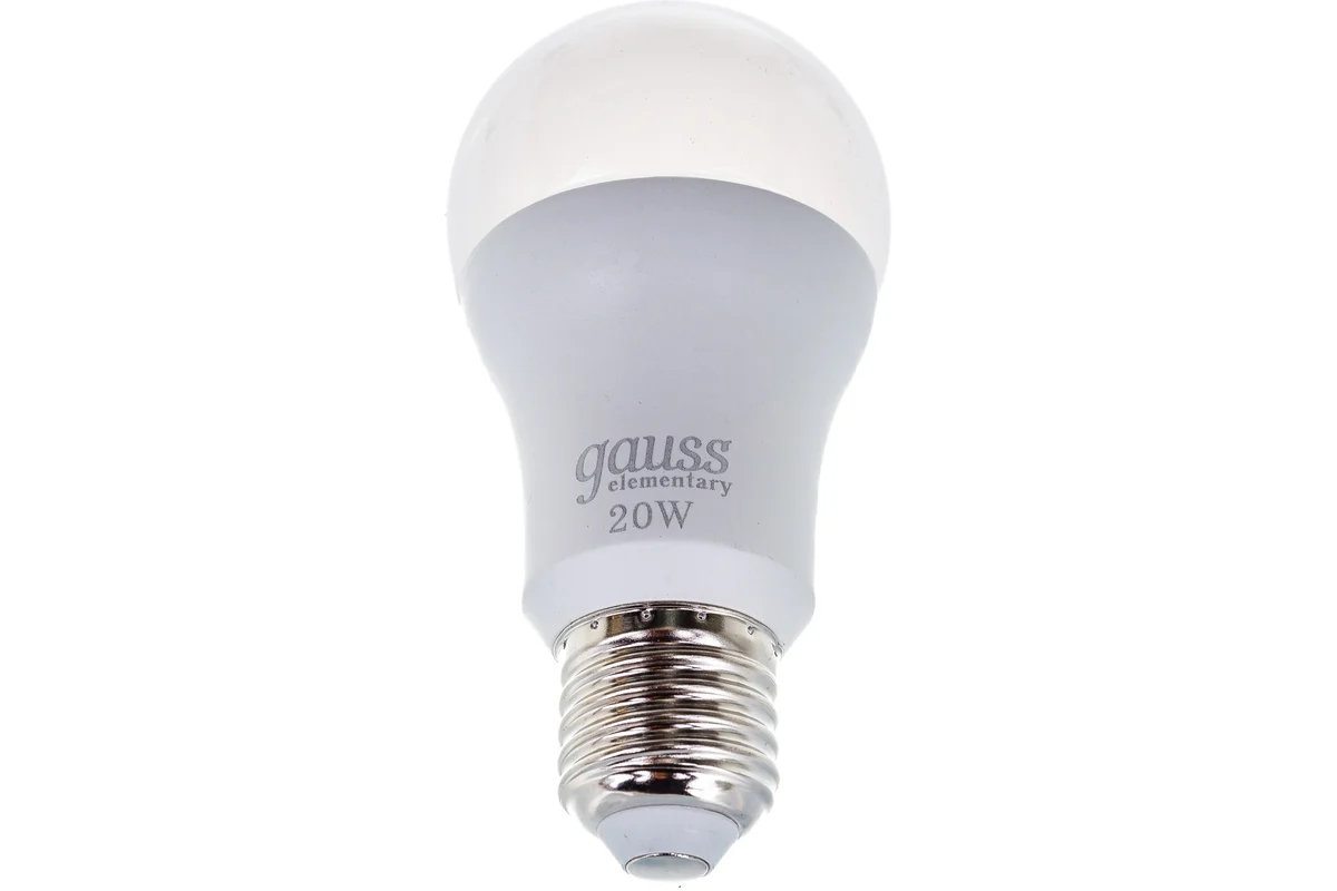 

Лампа LED GAUSS E27, груша, 20Вт, A60, одна шт. 23239, Лампа LED GAUSS E27, груша, 20Вт, A60, одна шт. [23239]