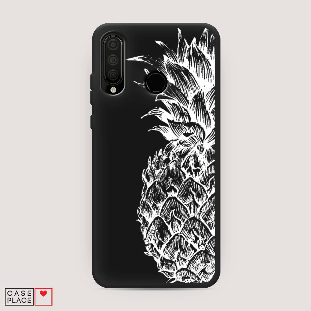фото Чехол awog "ананас графика белая" для honor 20s