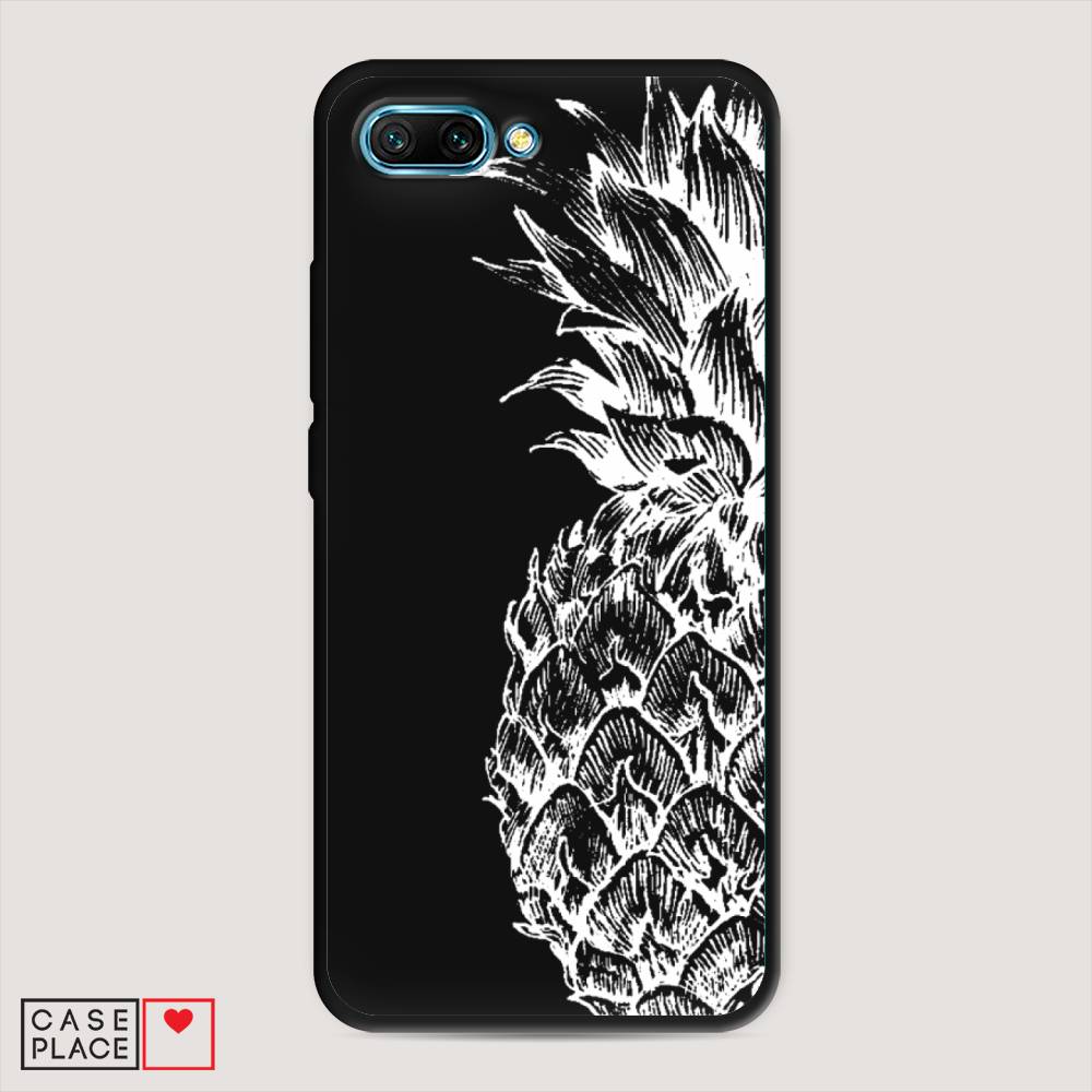 

Чехол Awog на Honor 10 "Ананас графика белая", Белый, 65352-1