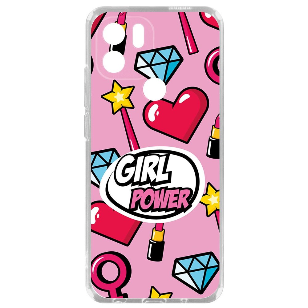 

Чехол-накладка Krutoff Clear Case Girl Power для Xiaomi Poco C51, Прозрачный