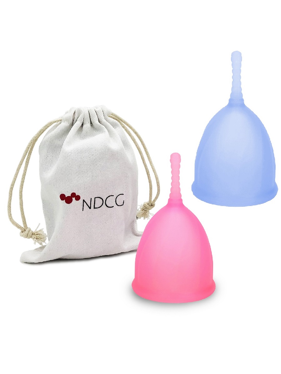 

Менструальная чаша NDCG Comfort Cup Set 2 шт  Blue +  Pink, Comfort Cup Set