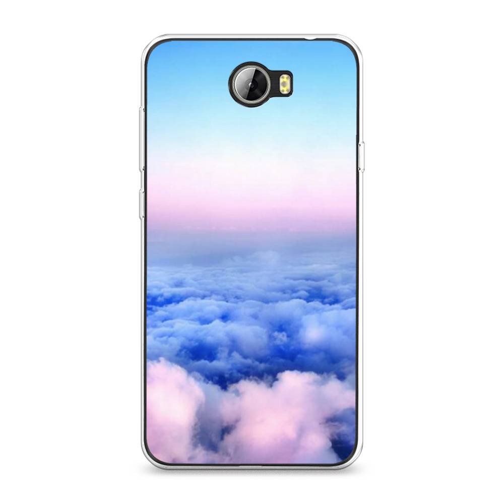 

Чехол Awog на Honor 5A "Облака", Голубой;розовый, 60350-4