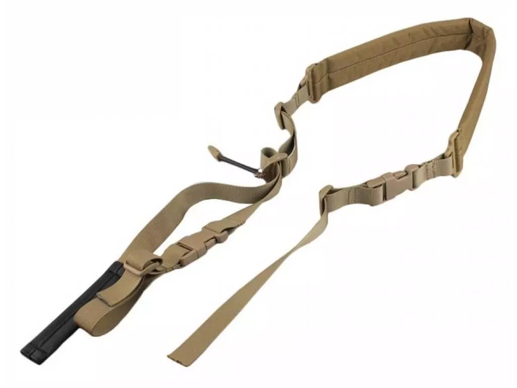 Ремень оружейный EmersonGear EM8883C Quick Adjust Padded 2 Point Sling двухточечный, хаки