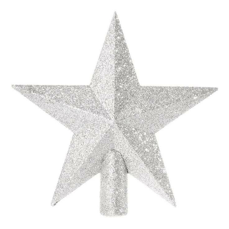 Елочная звезда Снежное кружево Звезда в ассортименте 1 шт. серебристый