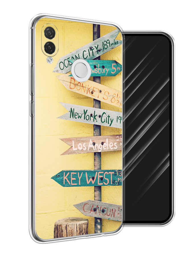 

Чехол Awog на Huawei P Smart Plus "Нулевой километр", Желтый, 68250-4