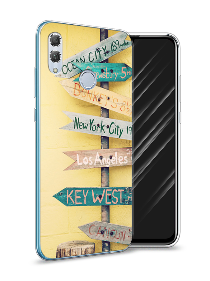 

Чехол Awog на Huawei P Smart 2019 "Нулевой километр", Желтый, 67250-4