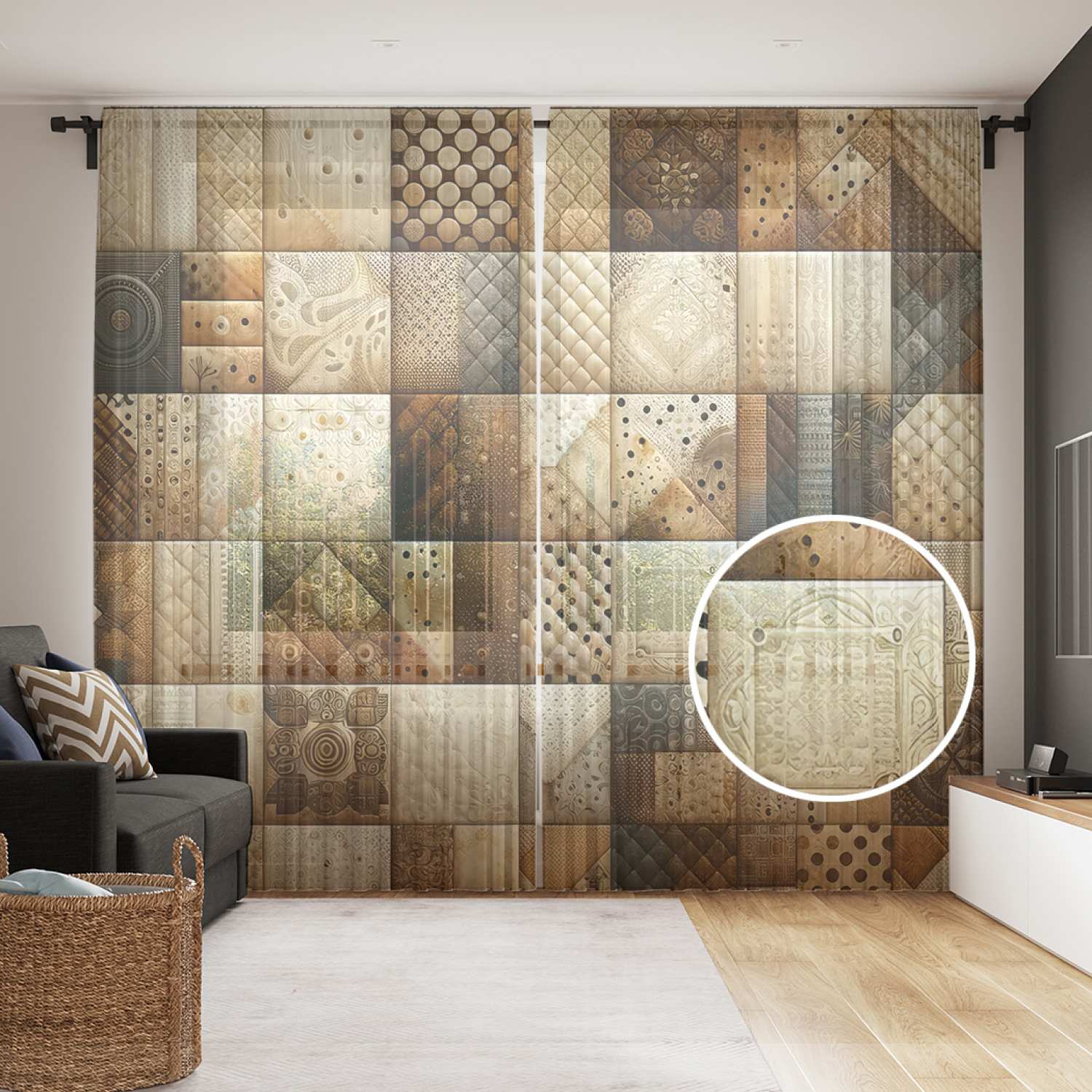 

Тюль JoyArty Восточный стиль 290x265, tul_sd1672_145x265