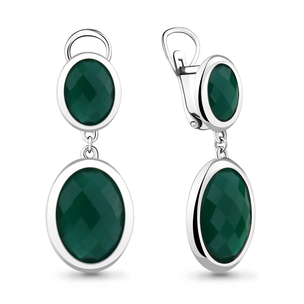 

Серьги из серебра с агатом Aquamarine 4441209_925_р, 4441209_925_р