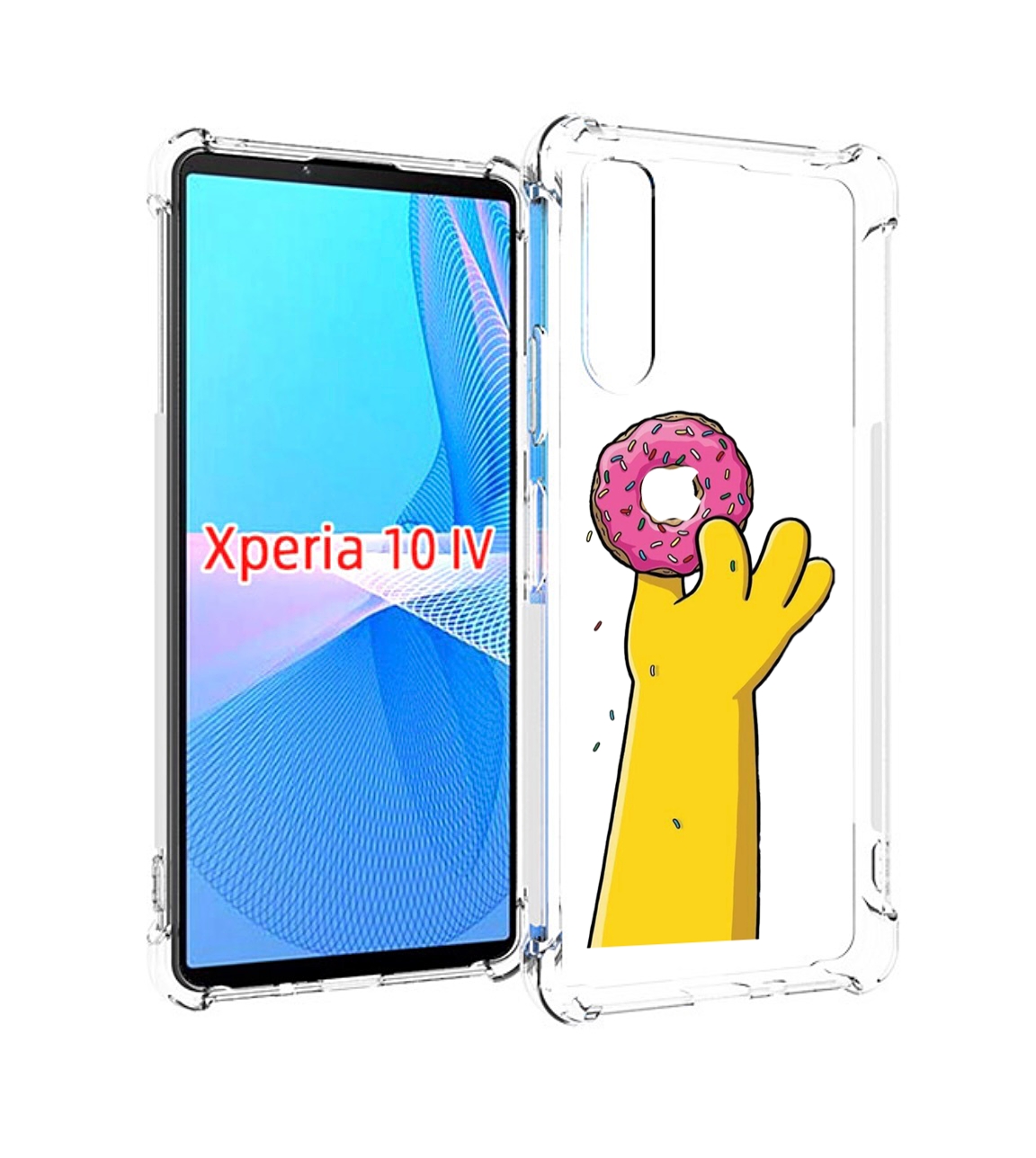 

Чехол MyPads вкусный-пончик для Sony Xperia 10 IV (10-4), Прозрачный, Tocco