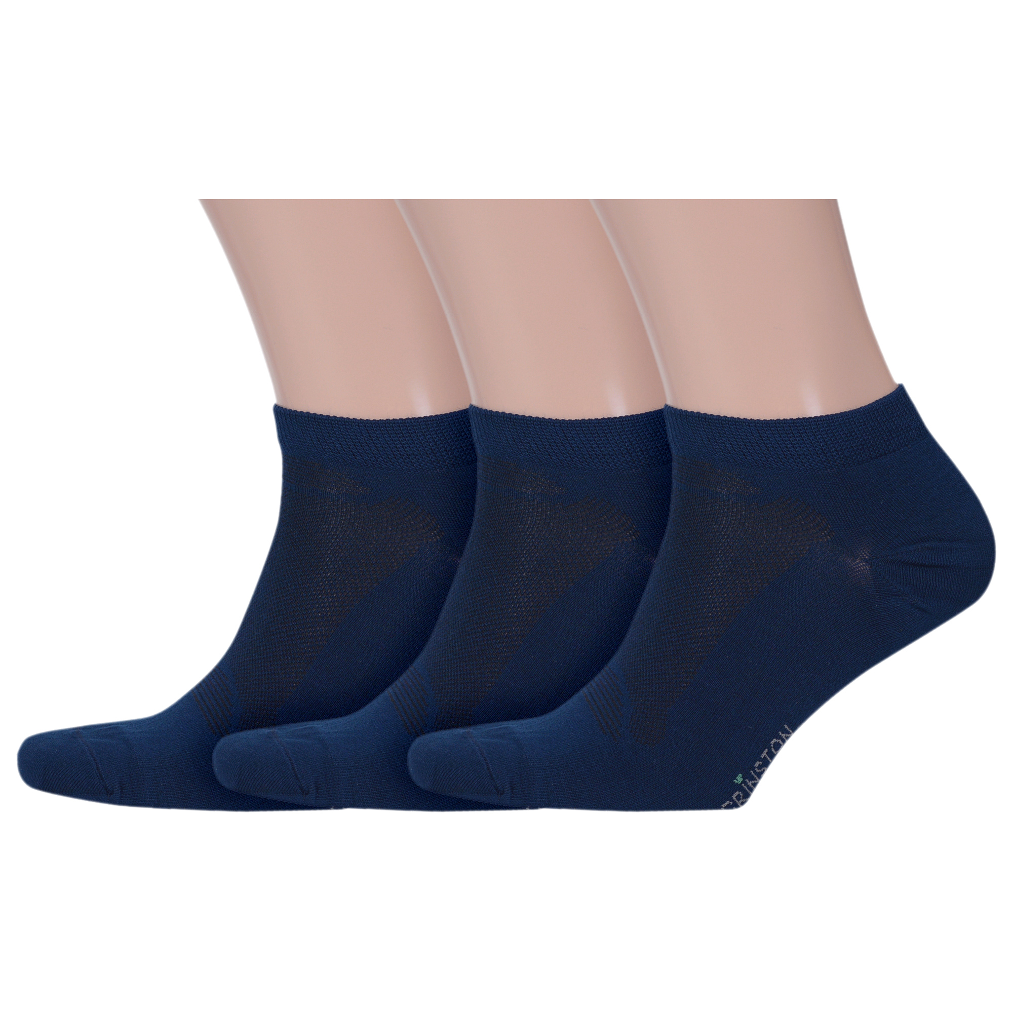 Комплект носков унисекс Grinston socks 3-15D33 синих 23-25