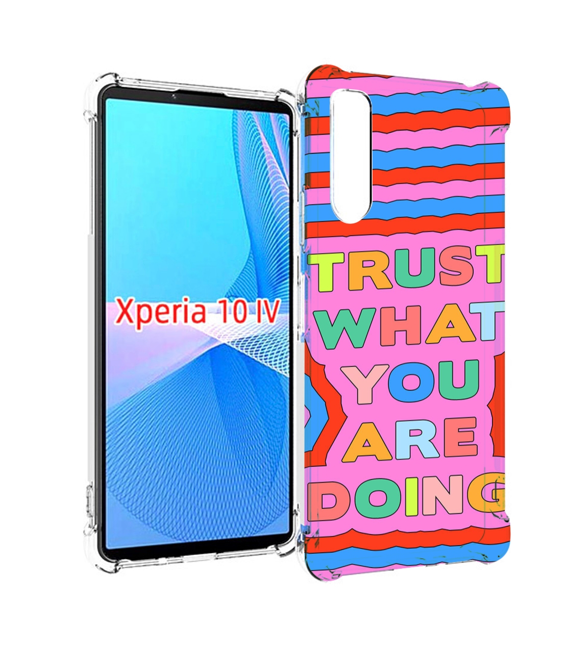 

Чехол MyPads верь-в-то-что-ты-делаешь для Sony Xperia 10 IV (10-4), Прозрачный, Tocco