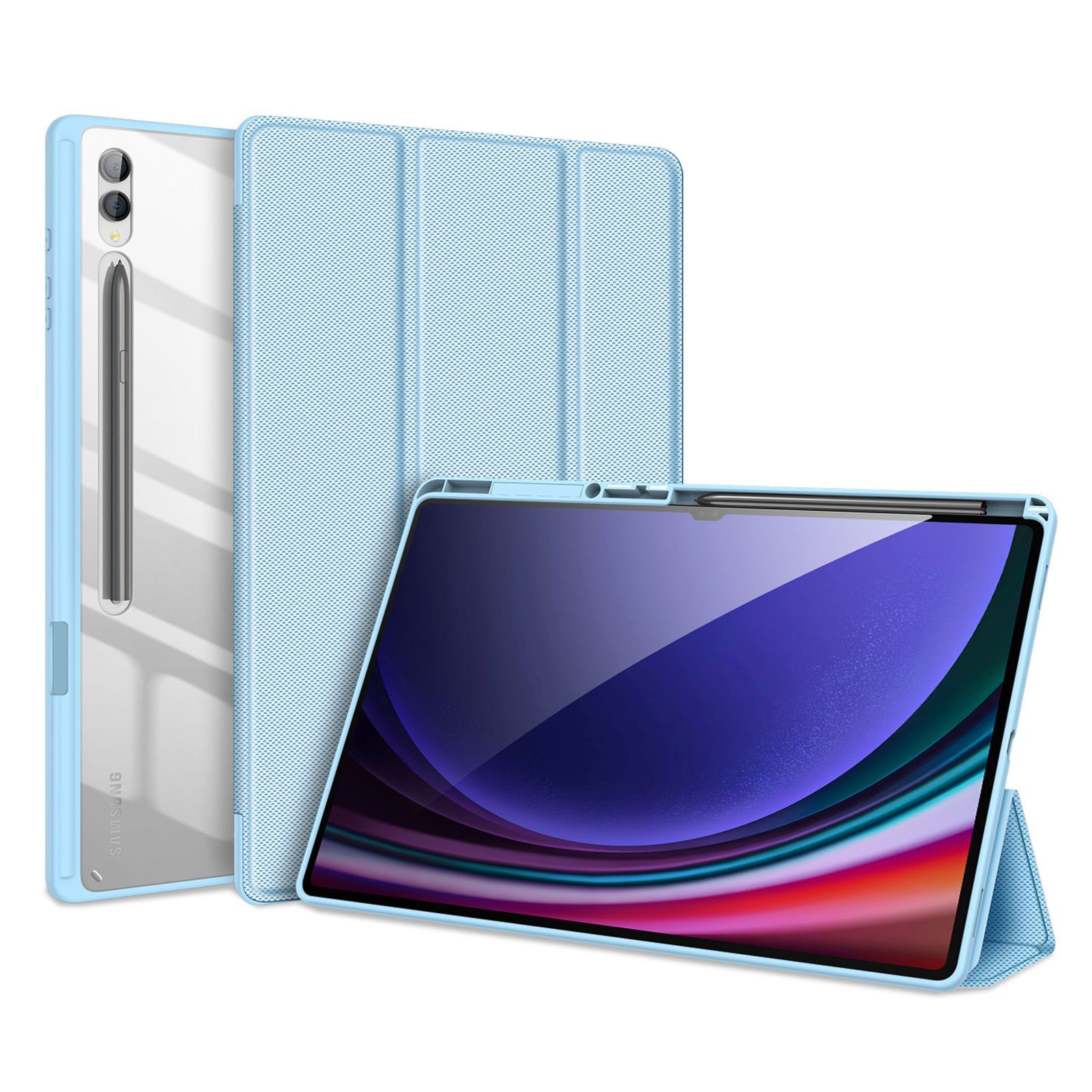 Чехол книжка Dux Ducis для Samsung Galaxy Tab S9 Ultra S8 Ultra Toby series голубой 2356₽