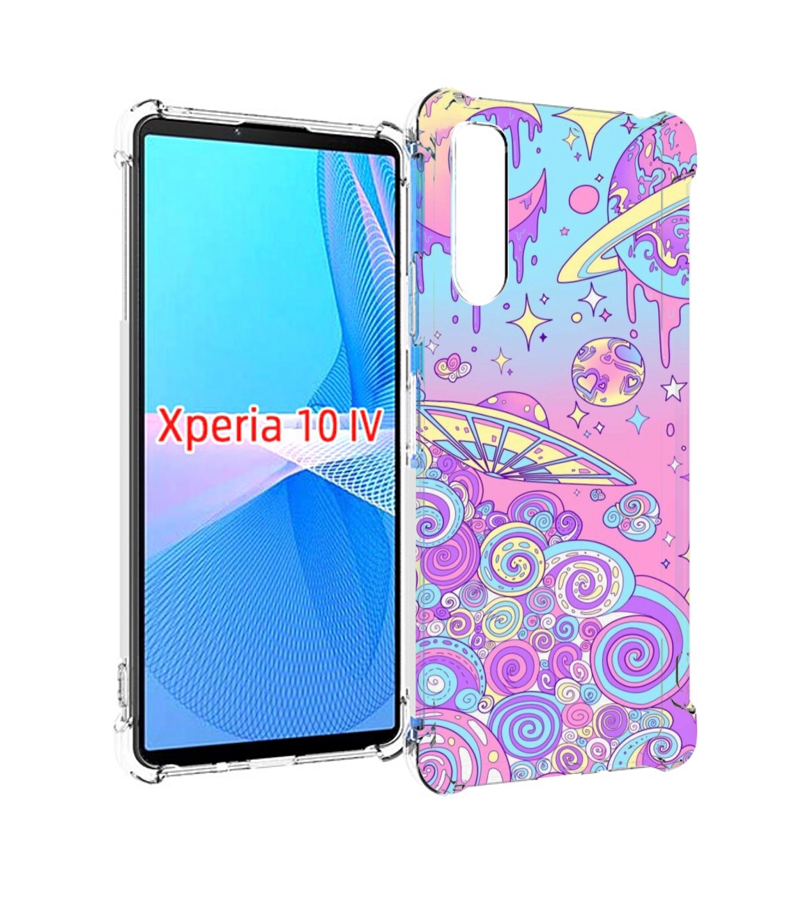 

Чехол MyPads ванильные планеты для Sony Xperia 10 IV (10-4), Прозрачный, Tocco