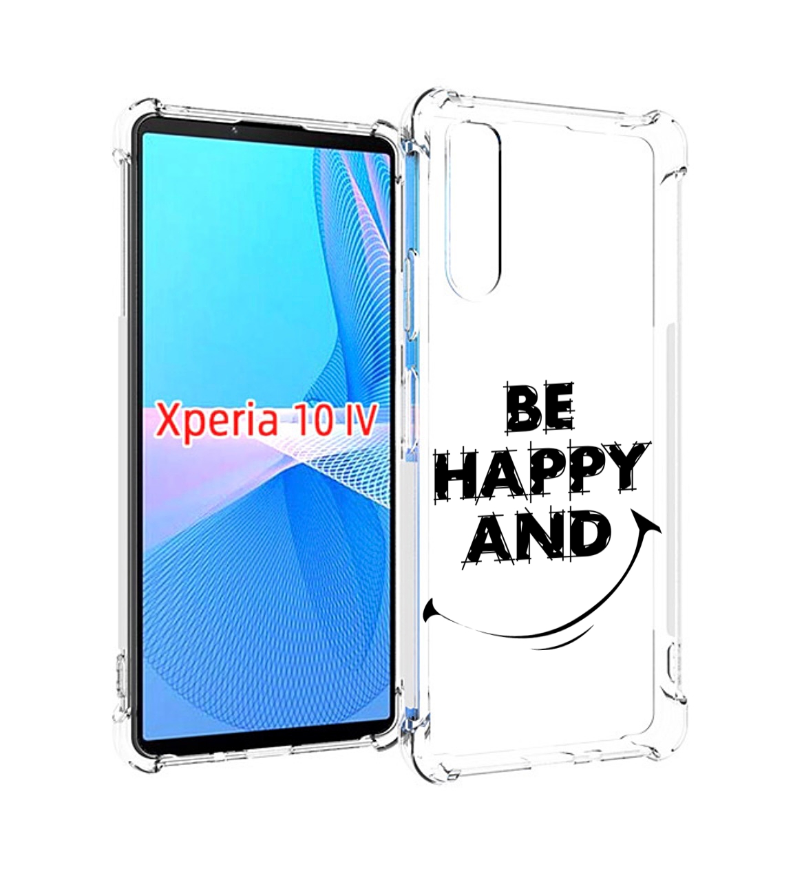 

Чехол MyPads будь-счастливым для Sony Xperia 10 IV (10-4), Прозрачный, Tocco