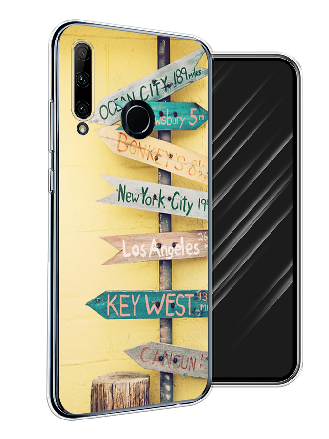 

Чехол Awog на Honor 20 Lite 2019 "Нулевой километр", Желтый, 68950-4