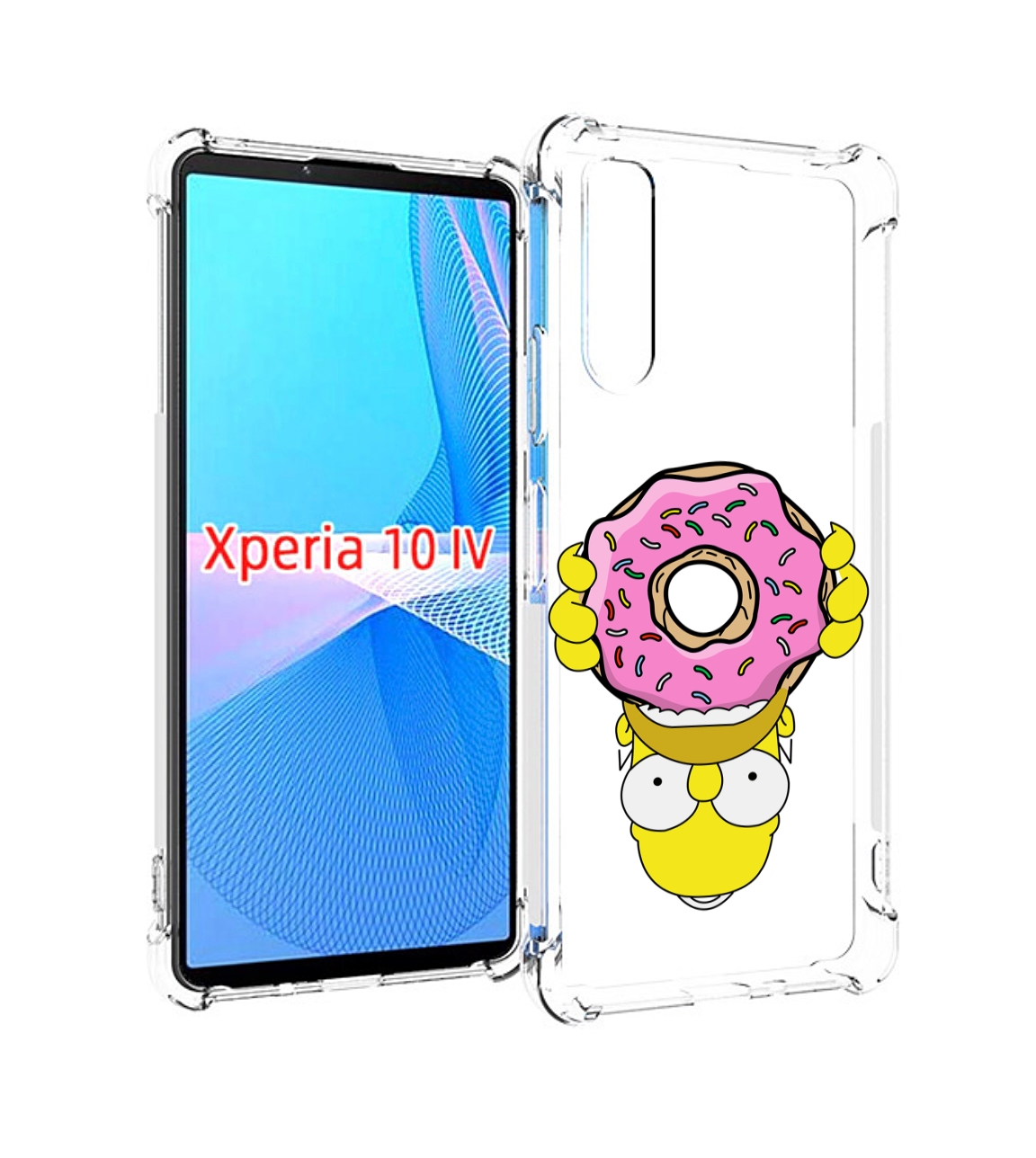 

Чехол MyPads большой-пончик для Sony Xperia 10 IV (10-4), Прозрачный, Tocco