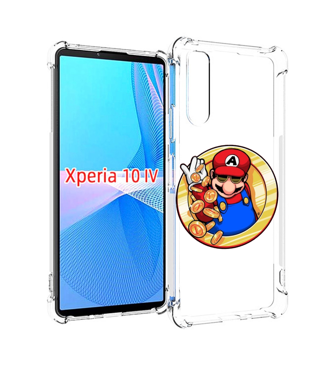 

Чехол MyPads богатый марио для Sony Xperia 10 IV (10-4), Прозрачный, Tocco