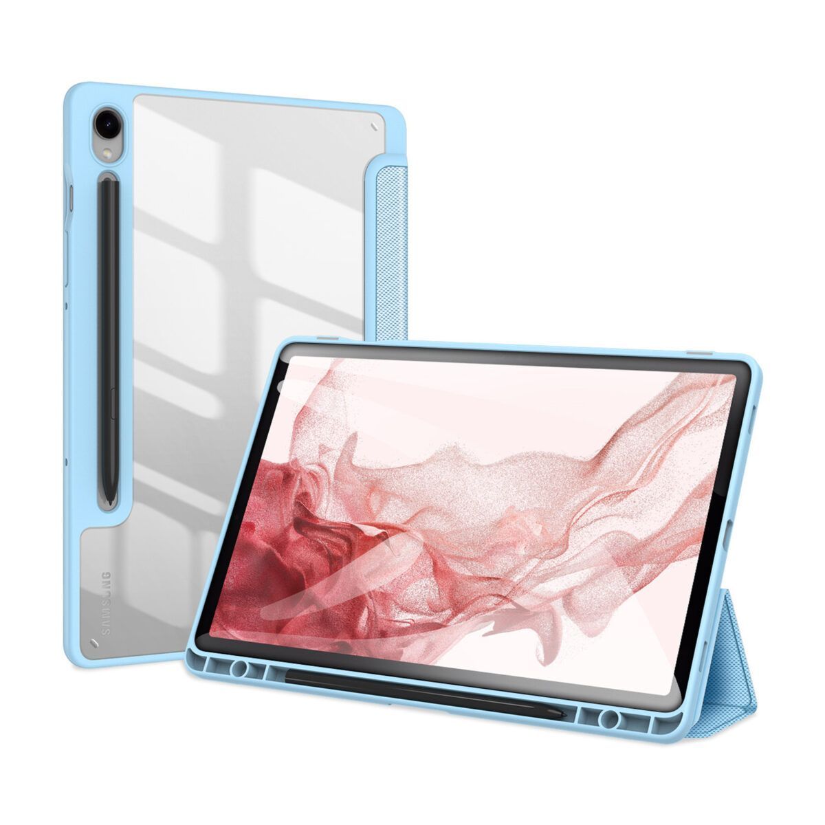 Чехол книжка Dux Ducis для Samsung Galaxy Tab S9, Toby series голубой