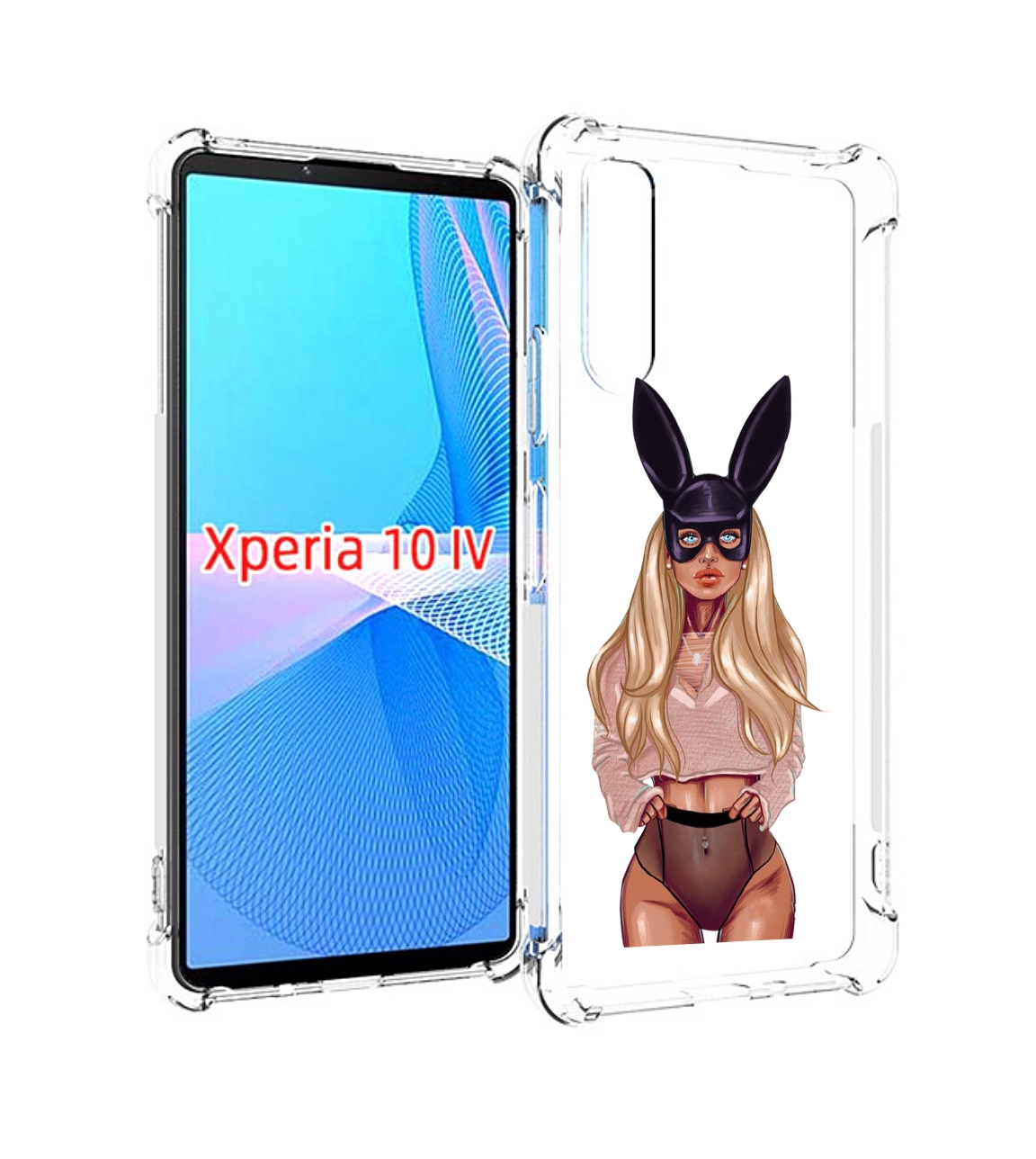 

Чехол MyPads блондинка-с-ушками женский для Sony Xperia 10 IV (10-4), Прозрачный, Tocco