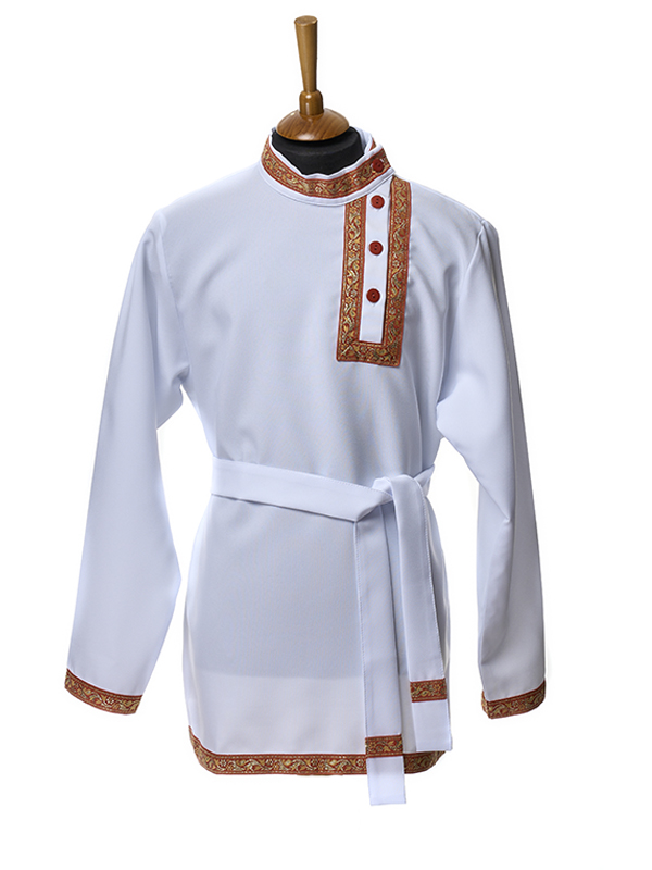 

Косоворотка из габардина (Цв: Белый-Красный Размер: 122), L-KOS-CH