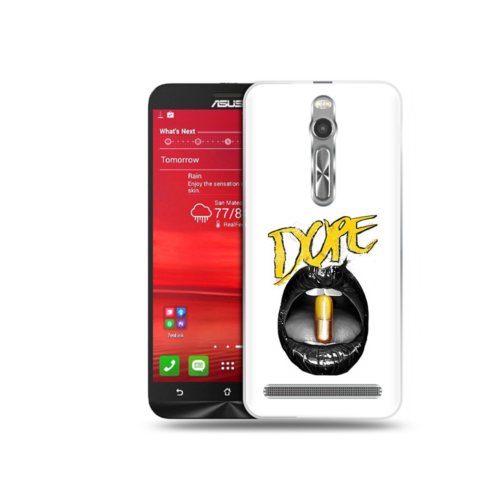 

Чехол MyPads Tocco для Asus Zenfone 2 (ZE550ML) губы (PT11329.657.303), Прозрачный, Tocco