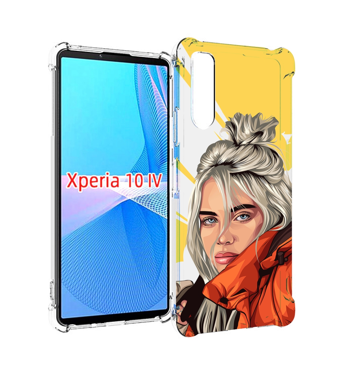 

Чехол MyPads билли-айлиш-в-куртке для Sony Xperia 10 IV (10-4), Прозрачный, Tocco