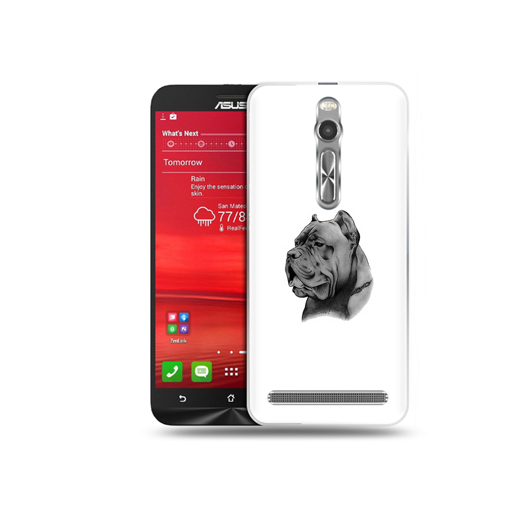

Чехол MyPads Tocco для Asus Zenfone 2 (ZE550ML) грозный бульдог (PT11329.657.300), Прозрачный, Tocco