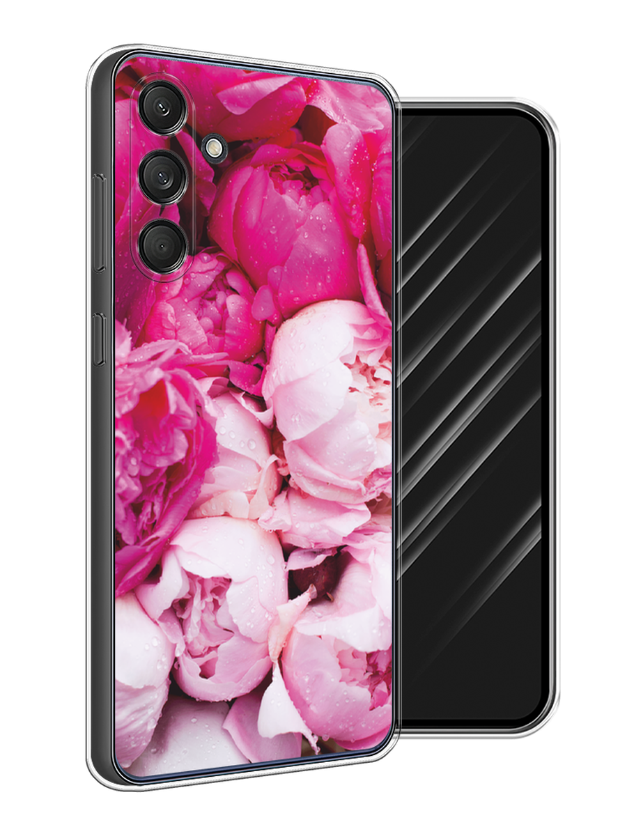 

Чехол Awog на Samsung Galaxy M55 "Пионы розово-белые", Белый;розовый, 2109650-1