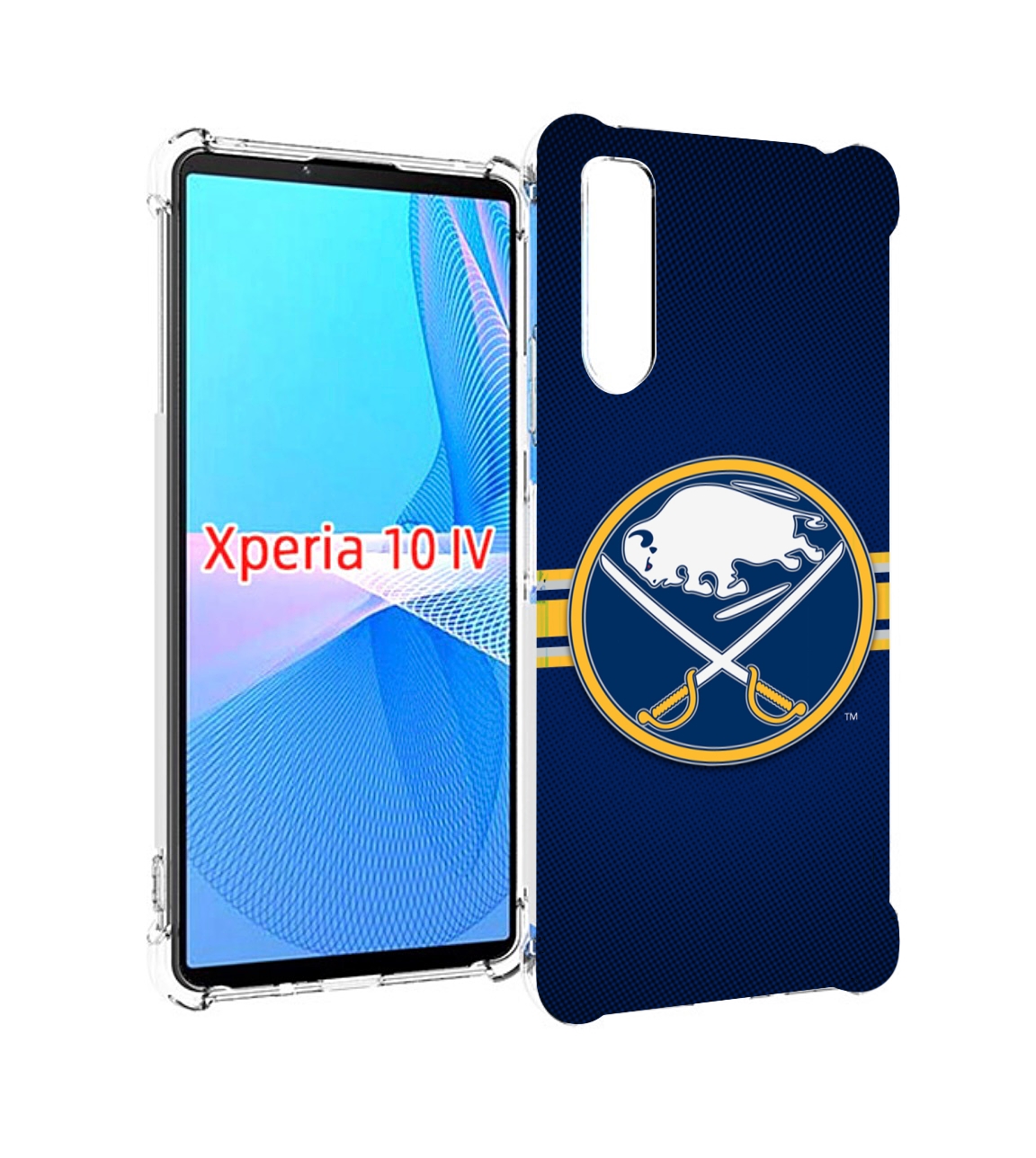 

Чехол MyPads Buffalo Sabres для Sony Xperia 10 IV (10-4), Прозрачный, Tocco