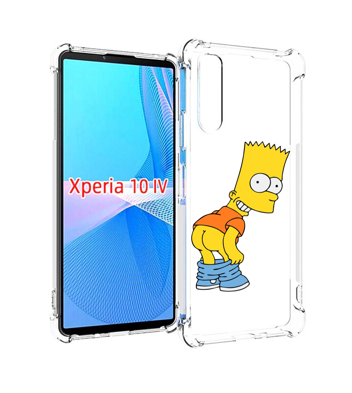 

Чехол MyPads барт-симпсон-довольный для Sony Xperia 10 IV (10-4), Прозрачный, Tocco