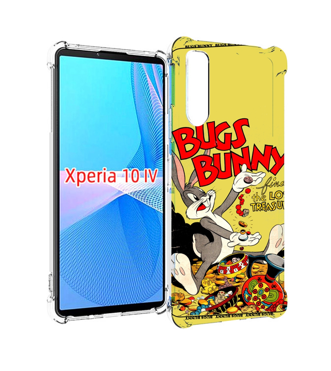 

Чехол MyPads бакс-банни-и-еда для Sony Xperia 10 IV (10-4), Прозрачный, Tocco