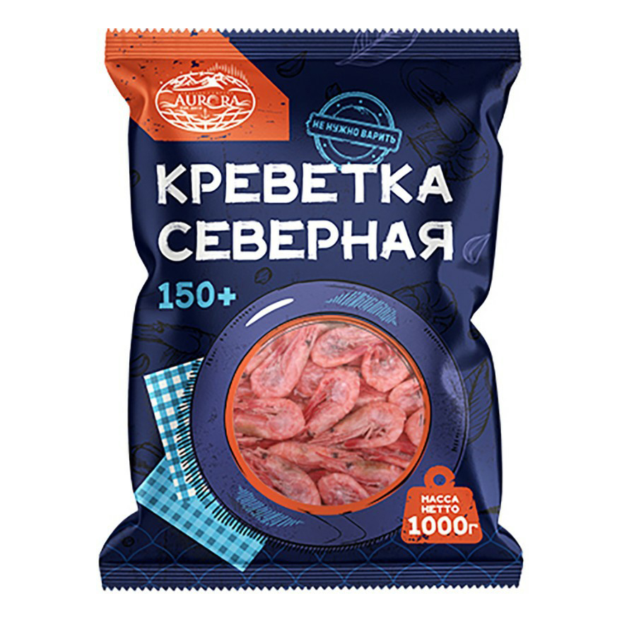 Креветки Aurora Классик северные вареные 1 кг