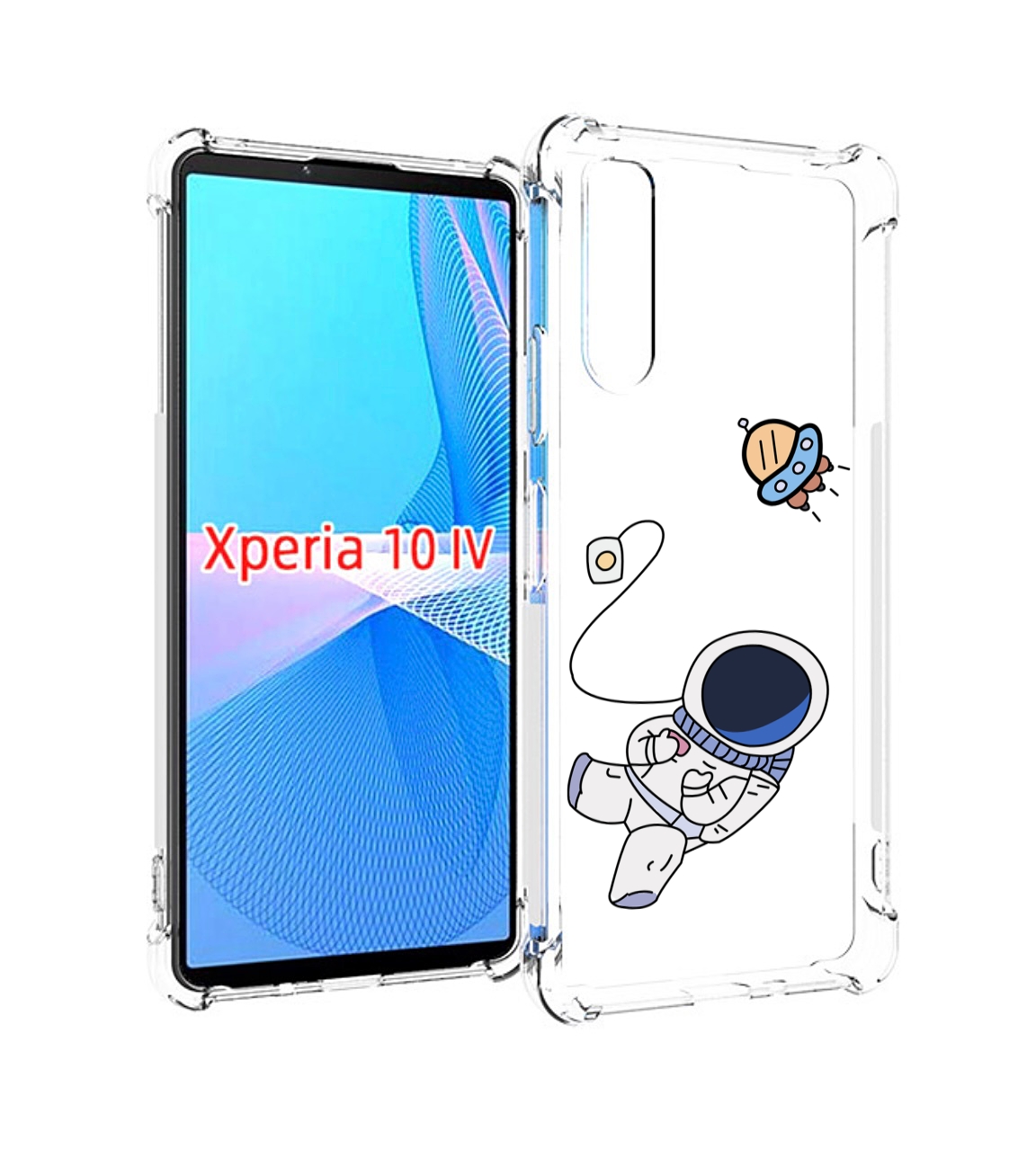 

Чехол MyPads астронавт для Sony Xperia 10 IV (10-4), Прозрачный, Tocco