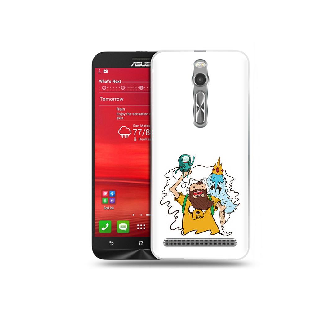 

Чехол MyPads Tocco для Asus Zenfone 2 (ZE550ML) время приключений старый Финн, Прозрачный, Tocco