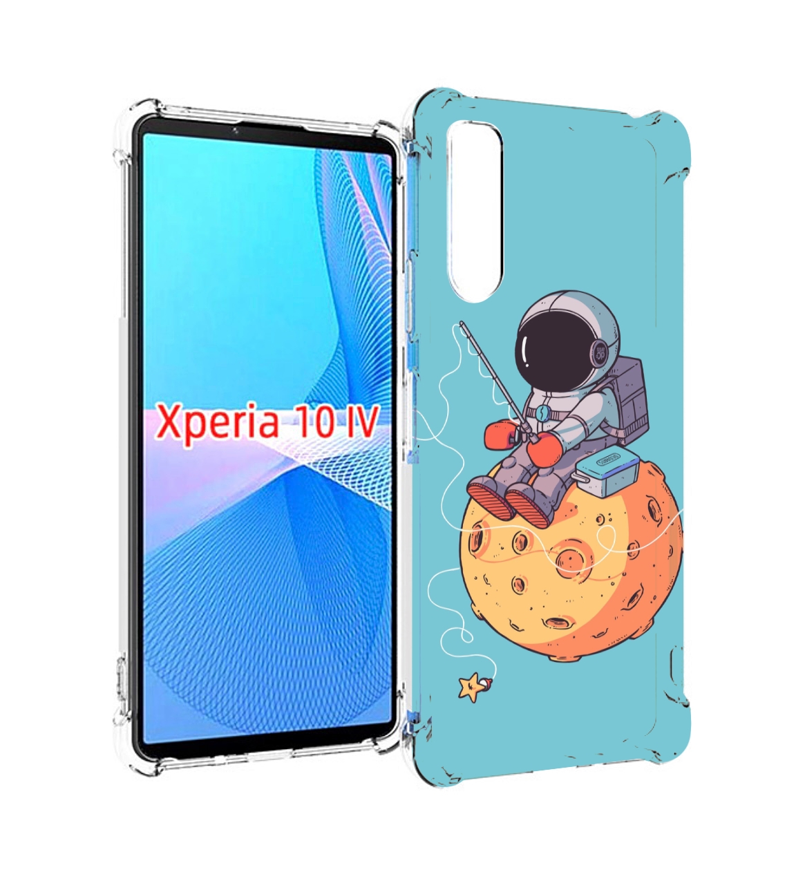 

Чехол MyPads астронавт ловит звезду для Sony Xperia 10 IV (10-4), Прозрачный, Tocco