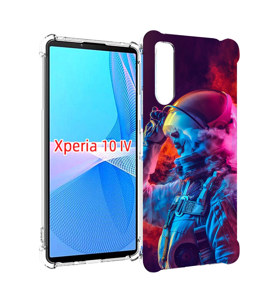 

Чехол MyPads астронавт в дыму для Sony Xperia 10 IV (10-4), Прозрачный, Tocco