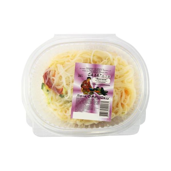 

Салат ТД Азия Фунчоза по-корейски +-500 г