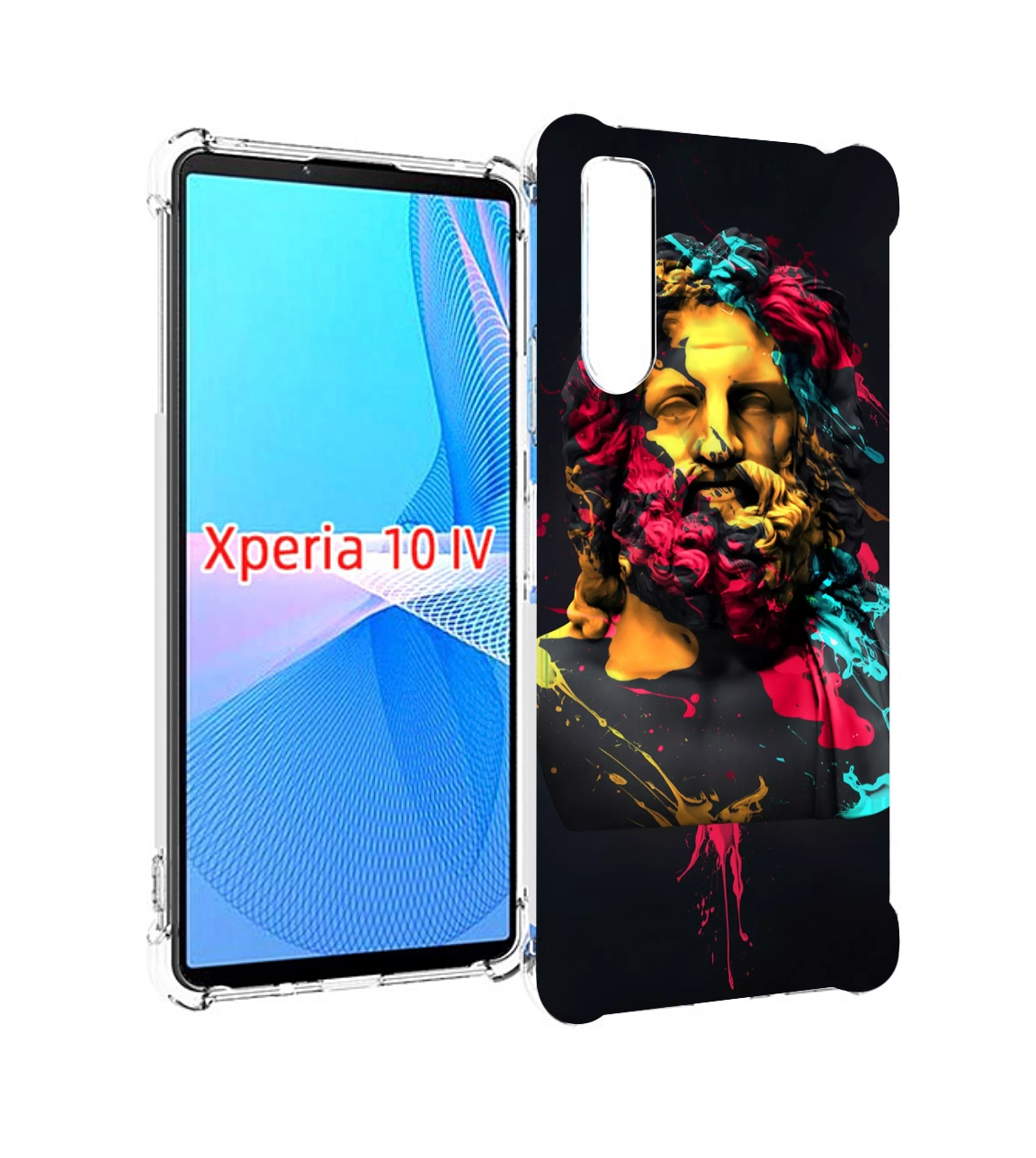

Чехол MyPads арт-статуя-краски для Sony Xperia 10 IV (10-4), Прозрачный, Tocco