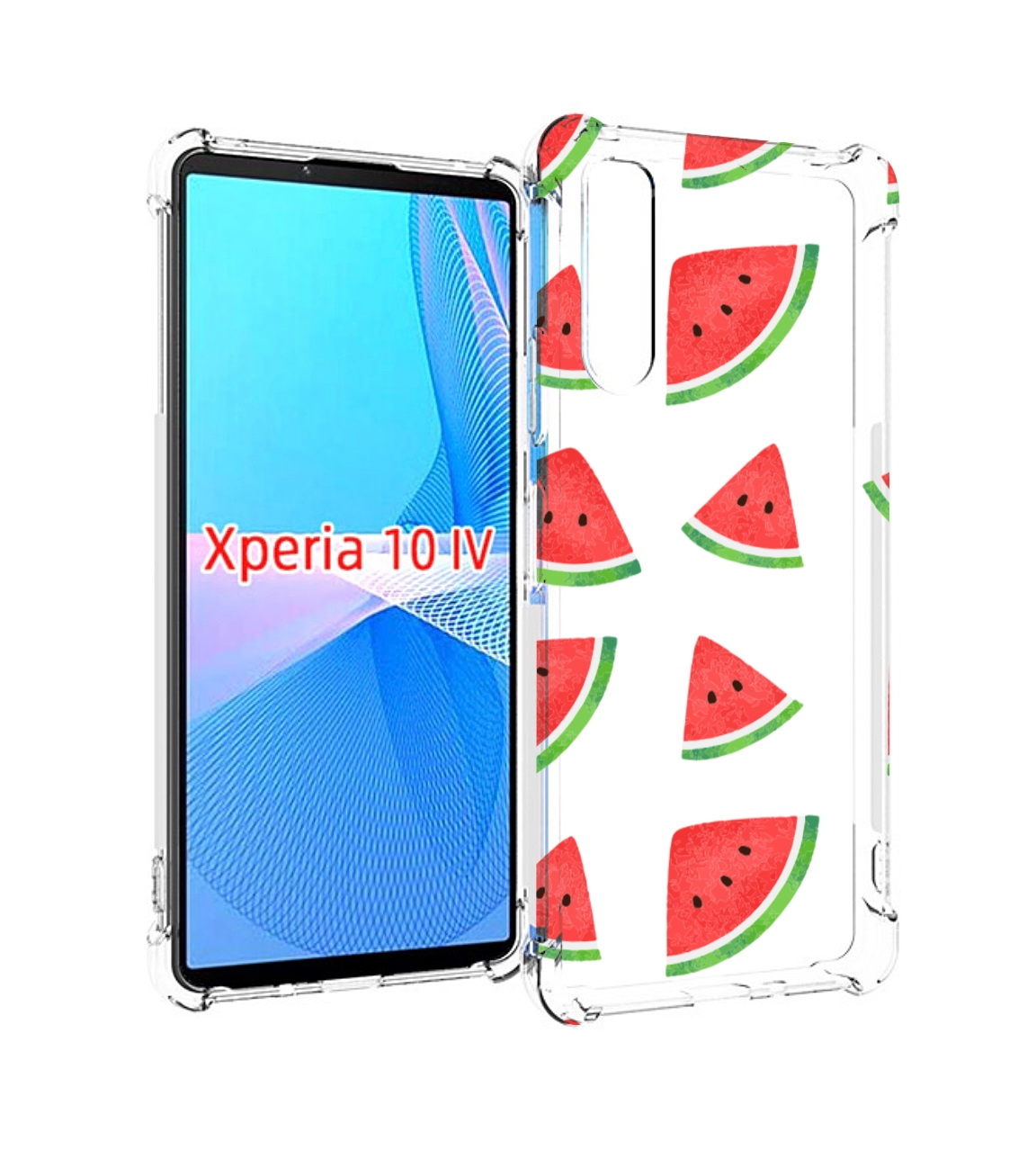 

Чехол MyPads арбузики для Sony Xperia 10 IV (10-4), Прозрачный, Tocco
