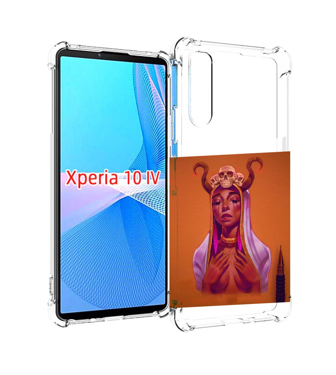 

Чехол MyPads античная-девушка для Sony Xperia 10 IV (10-4), Прозрачный, Tocco