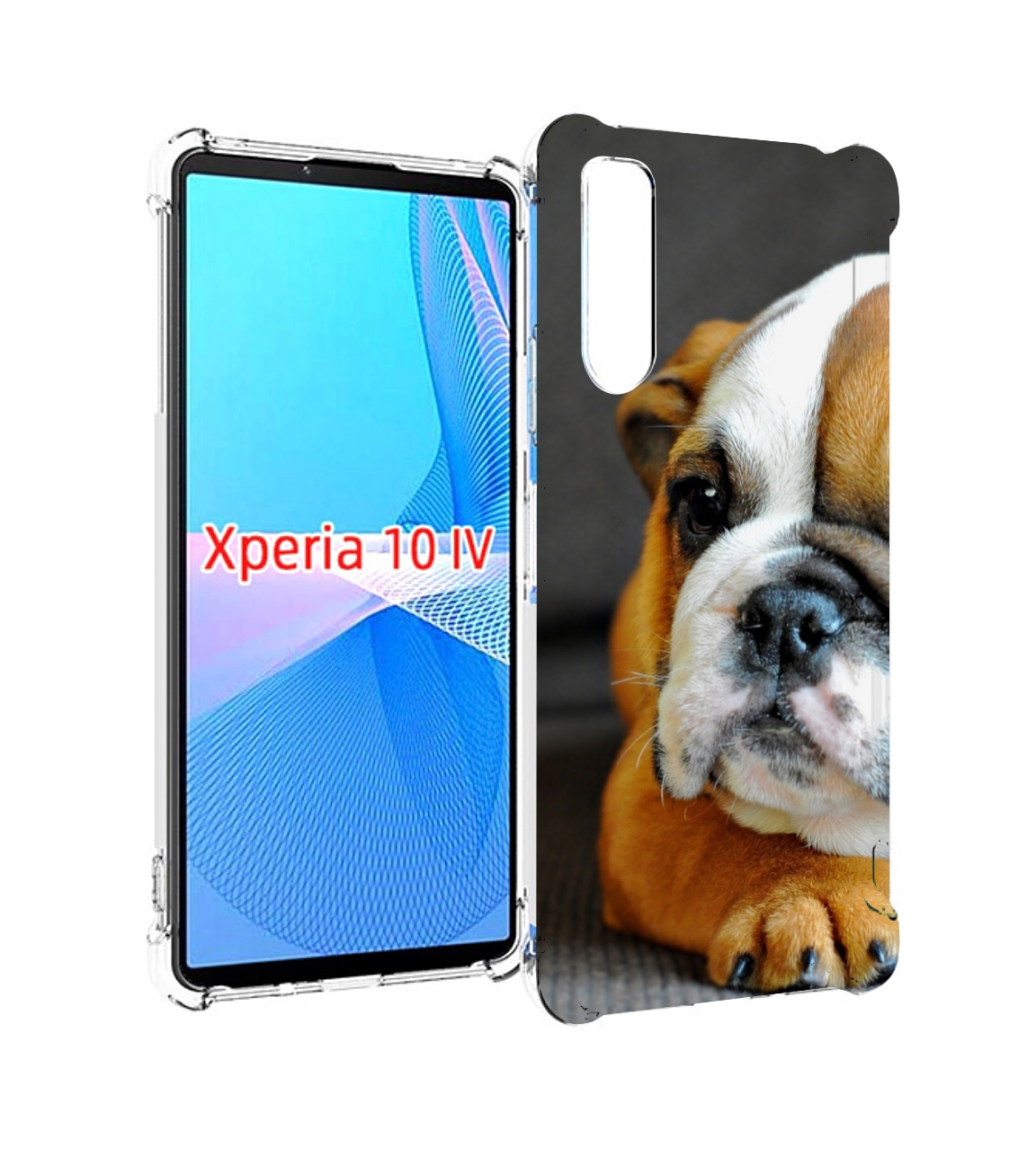 

Чехол MyPads англиискии бульдор для Sony Xperia 10 IV (10-4), Прозрачный, Tocco